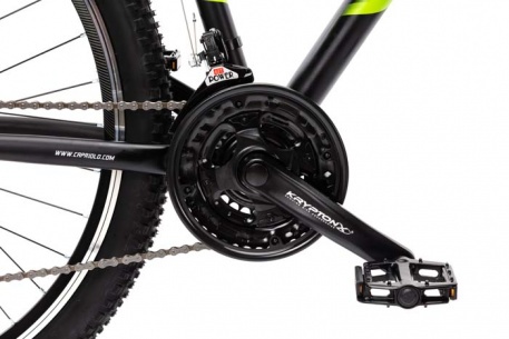 Велосипед CAPRIOLO MTB LEVEL 9.1, рама алюминий 19'', колёса 29'' (чёрный (матовый)-зелёный) - купить