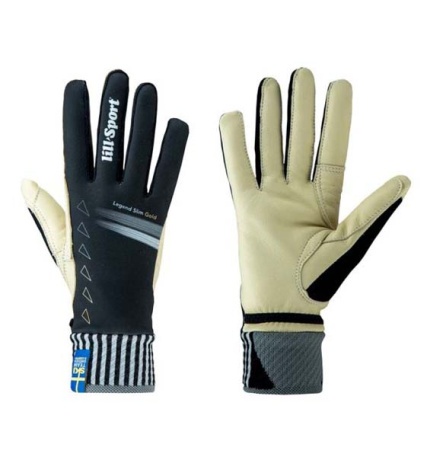 Гоночные перчатки Lillsport, модель Legend Slim Gold Black - купить