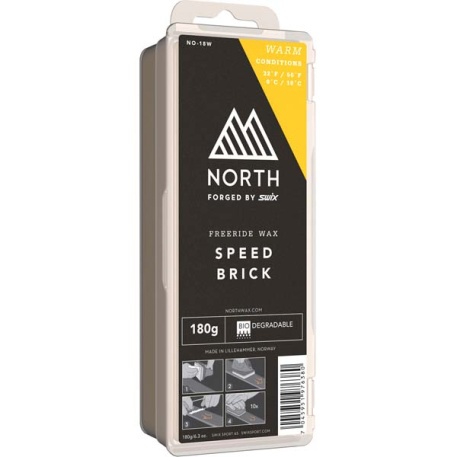 "Тёплый" парафин, North Speed Brick Warm, 180 г - купить