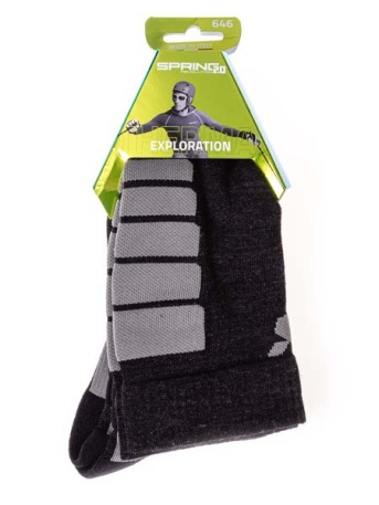 Носки Spring Exploration Long, чёрные-серые - купить