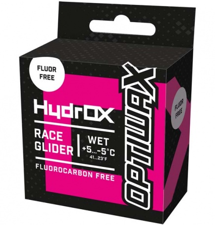 Гоночный бесфторовый парафин HydrOX Race Glider Wet, 60 г - купить