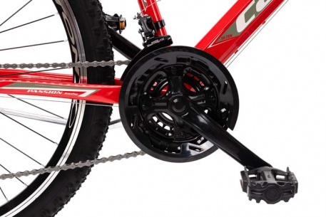 Велосипед CAPRIOLO MTB PASSION, рама сталь 17'', колёса 26'' (красный-белый) - купить