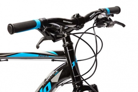 Велосипед CAPRIOLO MTB ADRENALIN, рама сталь 20'', колёса 26'' (чёрный-синий) - купить