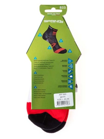Носки Spring Training, белые-красные-чёрные - купить