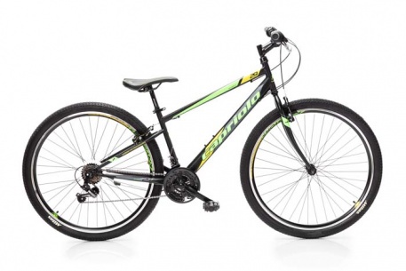 Велосипед CAPRIOLO MTB PASSION, рама сталь 16'', колёса 29'' (чёрный-жёлтый-зелёный) - купить