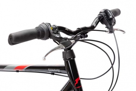 Велосипед CAPRIOLO TOURING SUNRISE, рама сталь 20'', колёса 28'' (чёрный-красный) - купить