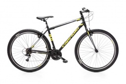 Велосипед CAPRIOLO MTB LEVEL 9.0, рама алюминий 19'', колёса 29'' (чёрный-жёлтый-зелёный)