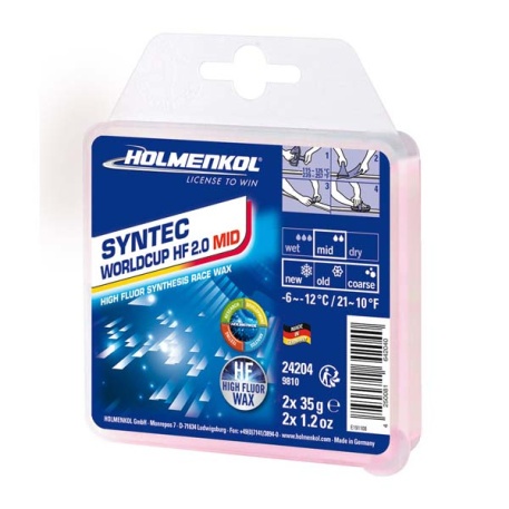 Высокофторовый парафин SYNTEC World Cup HF 2.0 MID, 2х35г - купить