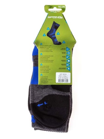 Носки Spring Warm Evolution, серый-синий-чёрный - купить