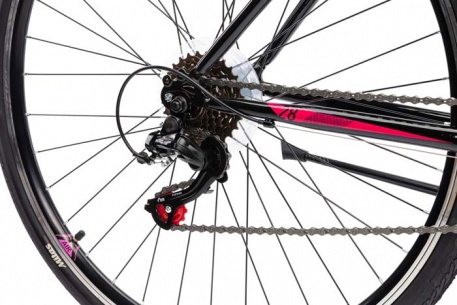 Велосипед CAPRIOLO TOURING TREK SUNRISE LADY, рама сталь 17'', колёса 28'' (чёрный-розовый) - купить
