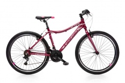 Велосипед CAPRIOLO MTB ATTACK LADY, рама алюминий 17'', колёса 26'' (фиолетовый-розовый)