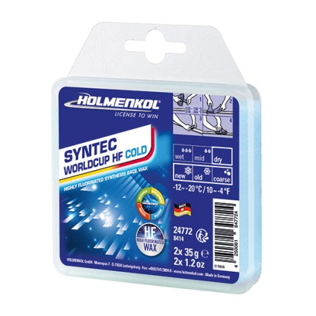 Высокофторовый парафин SYNTEC World Cup HF COLD, 2х35г - купить